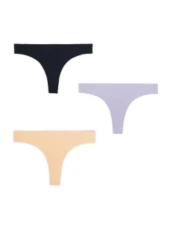 3 pack bezszwowych gładkich stringów