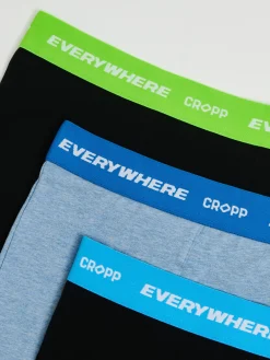 3 pack bokserek z kolorowym wykończeniem