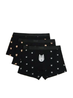 3 pack bokserek z motywem zwierzęcym