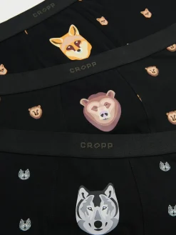 3 pack bokserek z motywem zwierzęcym