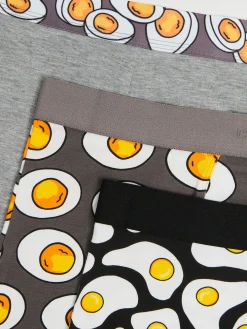 3 pack bokserek z motywem jaj