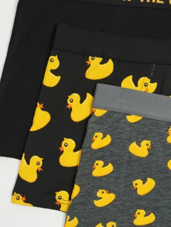3 pack bokserek z motywem kaczek