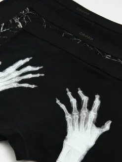 3 pack czarnych bokserek