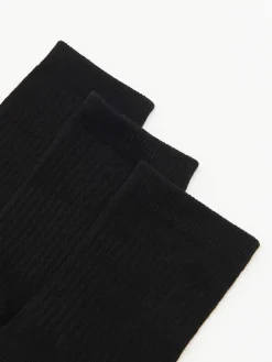 3 pack czarnych skarpetek basic