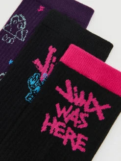 3 pack skarpet Jinx z Arcane