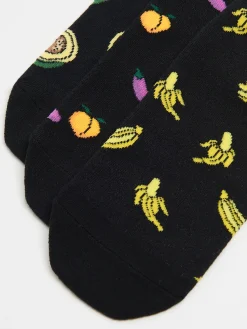 3 pack skarpet z food nadrukiem