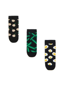 3 pack skarpet z food printem