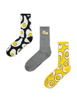 3 pack skarpet z motywem jajek