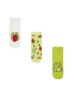 3 pack skarpetek z żabami