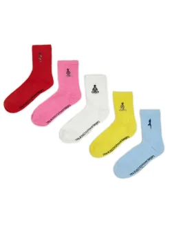 5 pack skarpetek z haftem Power Rangers