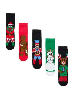 5 pack świątecznych skarpet