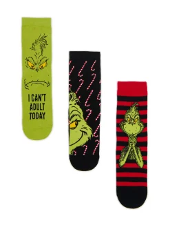 3 pack świątecznych skarpet Grinch