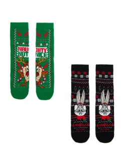 2 pack świątecznych skarpet Looney Tunes