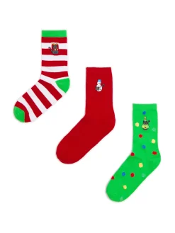 3 pack świątecznych skarpet z kotami