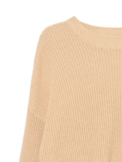 Żakardowy beżowy sweter