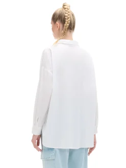 Bawełniana biała koszula oversize