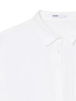 Bawełniana biała koszula oversize