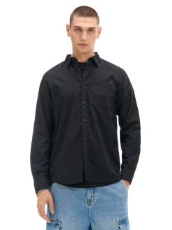 Bawełniana czarna koszula