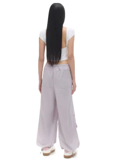 Bawełniane spodnie wide leg