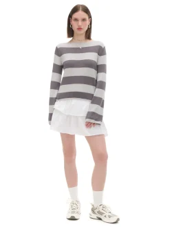 Bawełniany sweter w paski