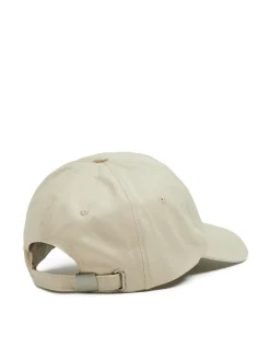 Beżowa bawełniana czapka z daszkiem