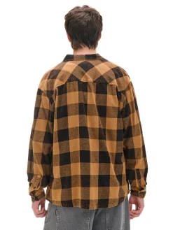 Beżowa koszula w kratę