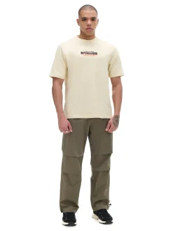 Beżowa koszulka z nadrukiem