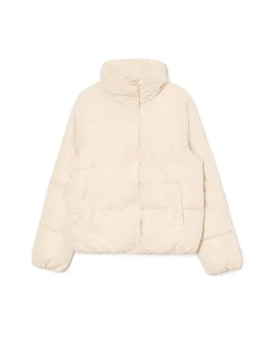 Beżowa kurtka puffer