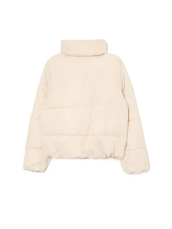 Beżowa kurtka puffer
