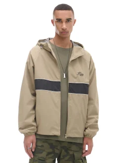 Beżowa kurtka z kapturem