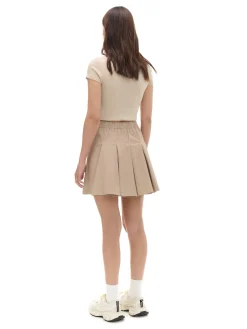 Beżowa spódnica mini