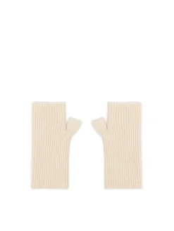 Beżowe rękawiczki mitenki