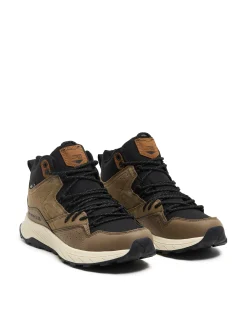 Beżowe sneakersy za kostkę