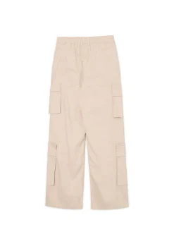 Beżowe spodnie bojówki