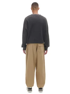 Beżowe spodnie parachute