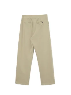 Beżowe spodnie z dżerseju