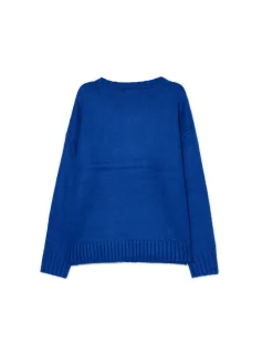 Beżowy gładki sweter