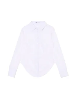 Biała koszula z długim rękawem