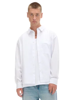 Biała koszula z haftem