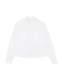 Biała koszula z rozcięciami