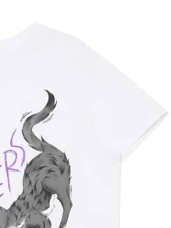 Biała koszulka z kotami