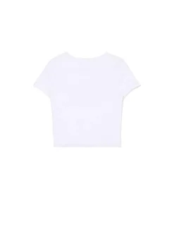 Biała koszulka z motocyklem