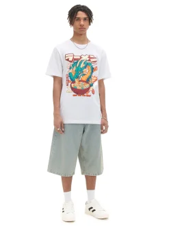 Biała koszulka z nadrukiem