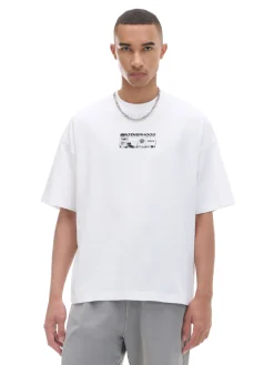 Biała koszulka z nadrukiem