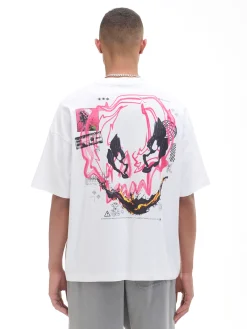 Biała koszulka z nadrukiem