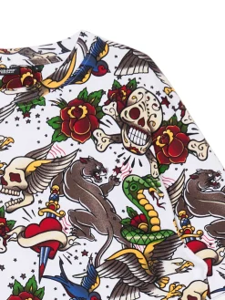 Biała koszulka z nadrukiem all over