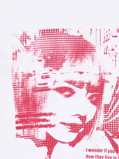 Biała koszulka z oryginalnym nadrukiem