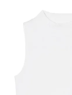 Biała koszulka ze stójką