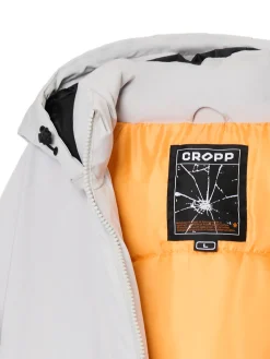 Biała kurtka puffer z kapturem