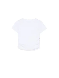 Biała prążkowana bluzka